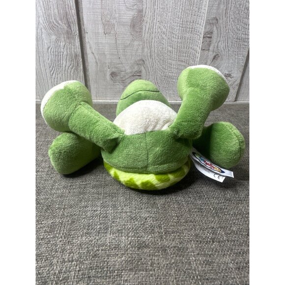 Soft Cuddly Green Turtle Plush Toy 10 inch By Mary Meyer Stuffed Animal - Picture 5 of 8